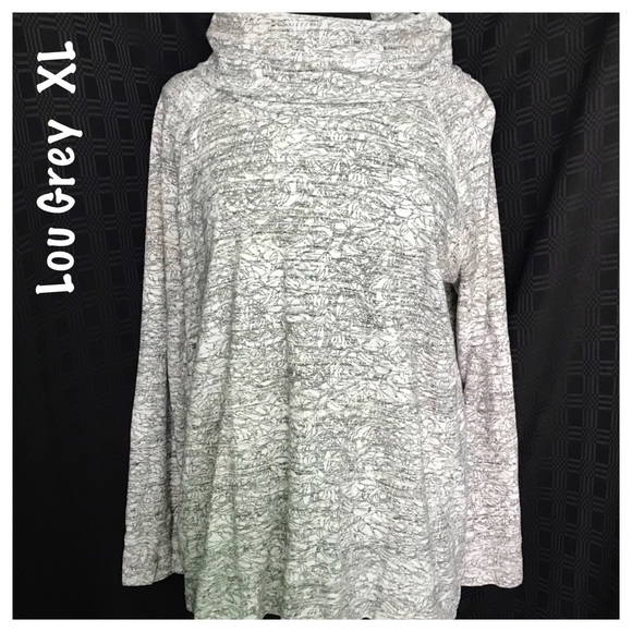 Lou & Grey Tops - Lou & Grey Cowl Neck Cotton Pullover Sweatshirt XL